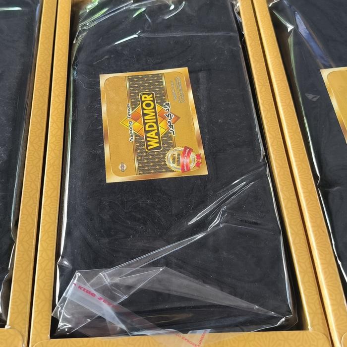 Sarung Wadimor Darussalam/Sarung Wadimor Polos/Sarung Wadimor Hitam Polos/Sarung Hitam Polos