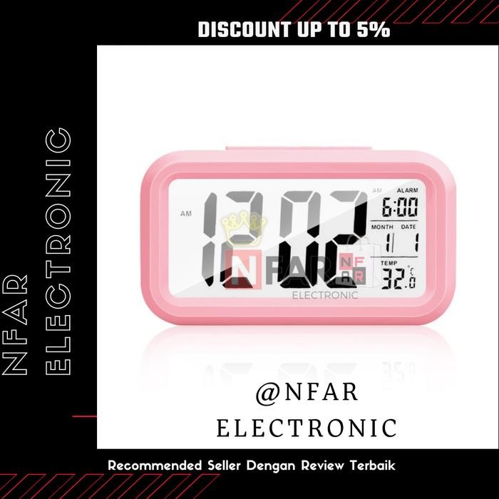 Terlaris Jam Weker Digital Led Alarm Clock Lcd Jam Meja Digital Jam Lucu Pink