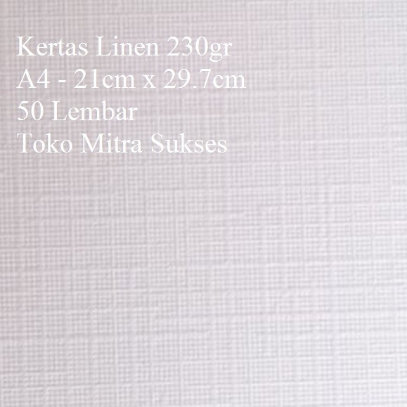 

Erta Linen Jepang 230Gram A4 Ii 50 Lembar