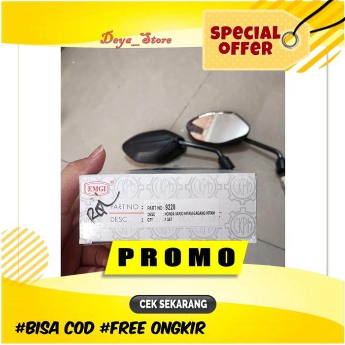 Kaca Spion Motor Vario 125 Ori Honda Spion Vario 150 Kaca Asli Cembung #Gratisongkir