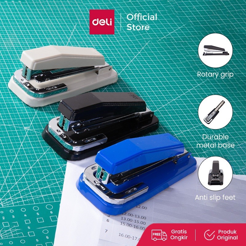 

Deli Rotary Tapler Taple Putar 3 Arah 246 266 25 Lembar Mudah Digunaan E0414