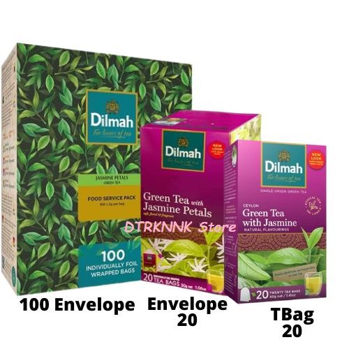 

Dilmah GREEN TEA JASMINE PETALS Tea - Teh Celup ( TBag / Foil Envelope )