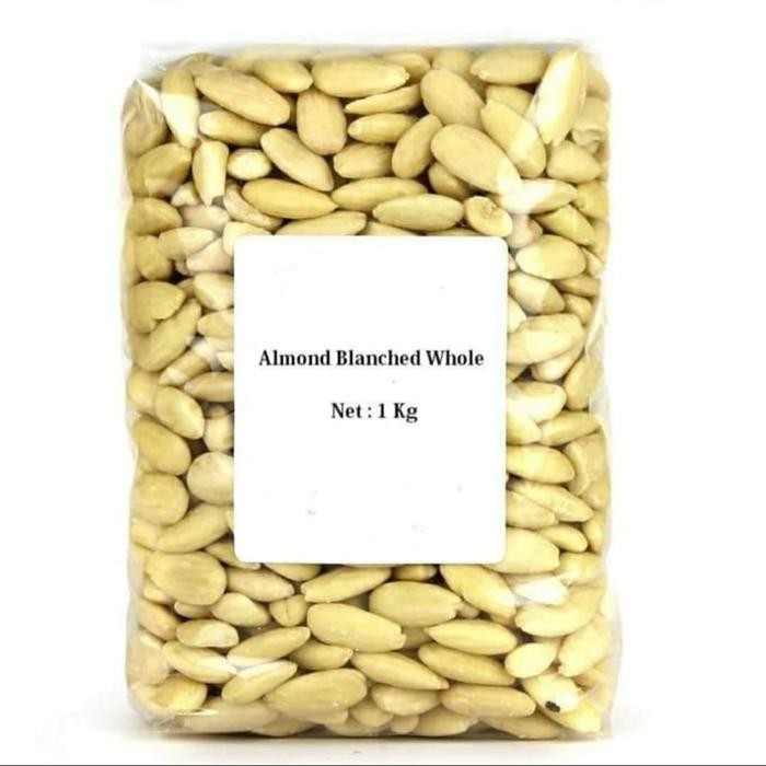 

Almond Blanced Whole 750gram /Almond Utuh Tanpa Kulit 750gram