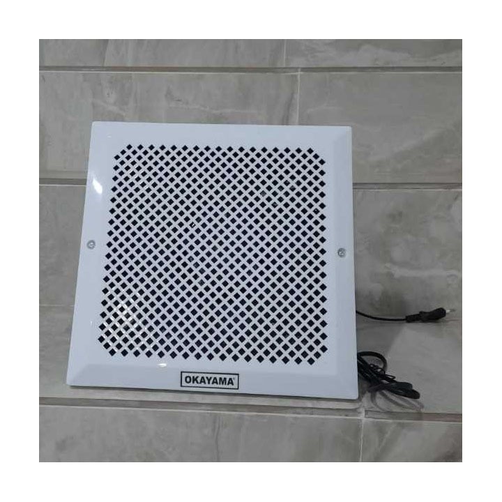 Terbaru OKAYAMA EXHAUST FAN PLAFON 10 INCH OK-10X HEXOS FAN PLAFON 10"/KIPAS ANGIN PLAFON 10 INCH