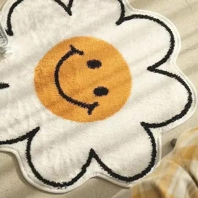 flower floor mat