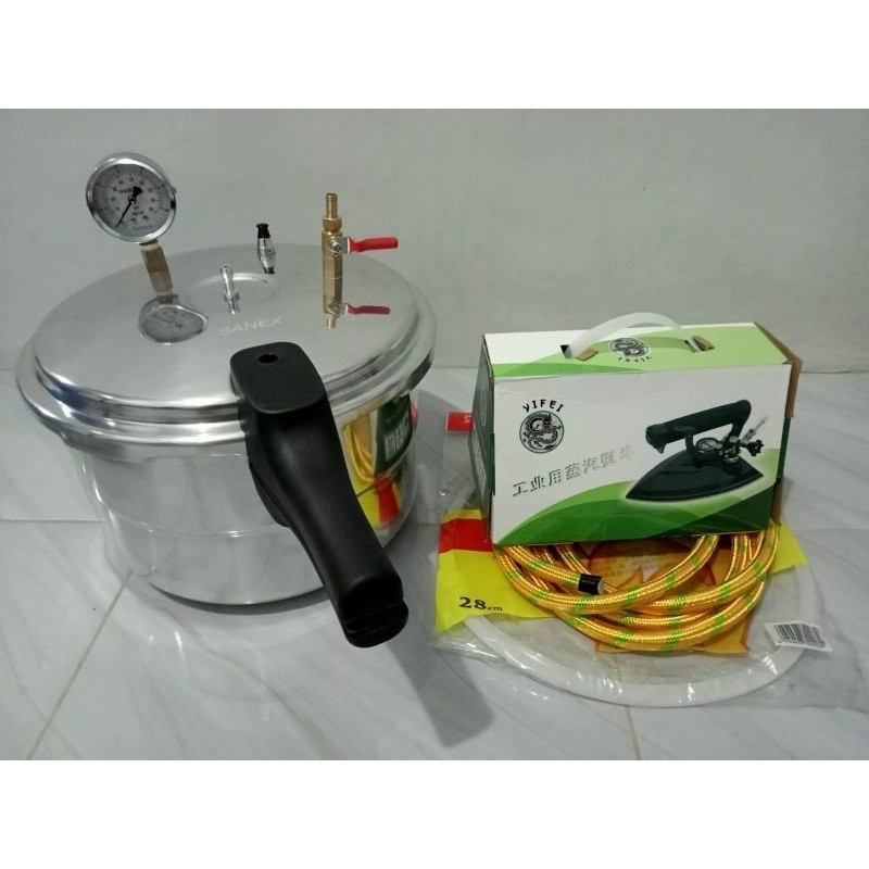 Setrika Uap Boiler Presto Laundry 8 Liter + Steamtrap