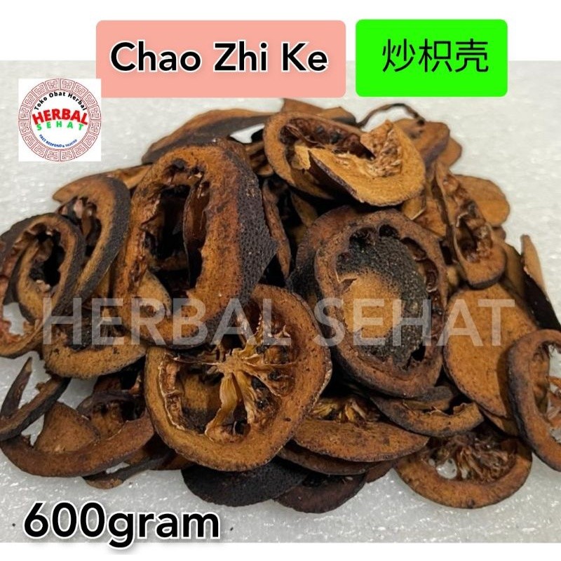 

Chao Zhi Ke 600 Gram Zhi Ke Qiao Bitter Orange Peel/ Fructus Citri Aurantii PREMIUM