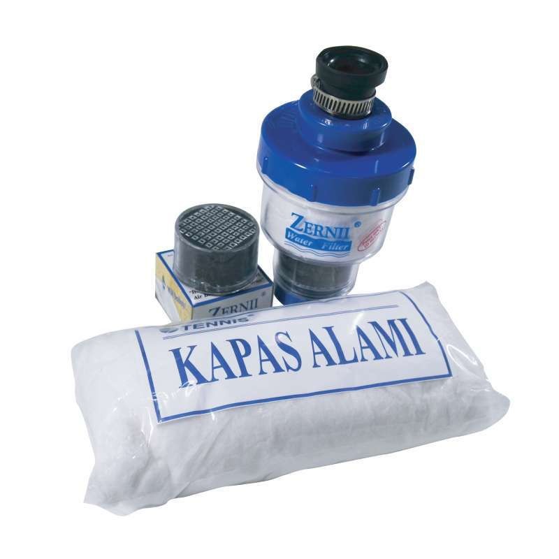Paket 3in1 ZERNII filter kran air (alat+kapas+karbon) Filter air jernih kran dapur kamar mandi