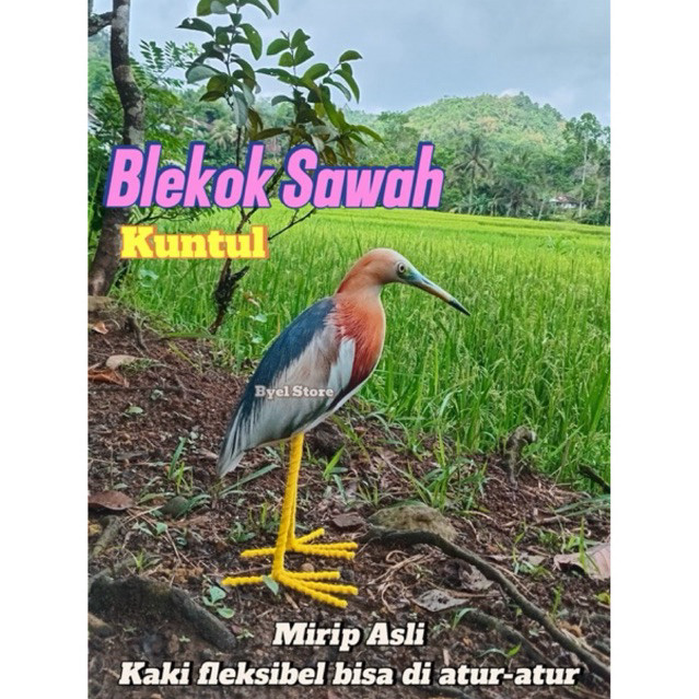 Patung burung Blekok Sawah / Kuntul
