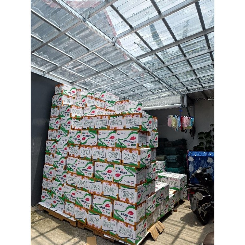 

Lakban Bening 100 yard x 45 mm Star Tape (Per Dus)