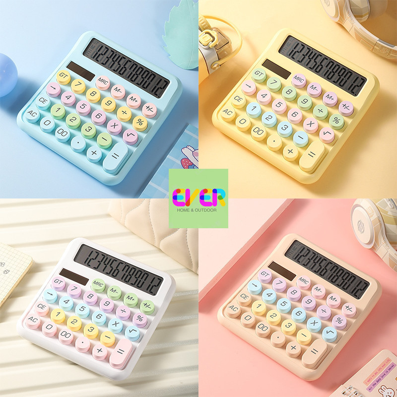 

Kalkulator Surya modis dan cantik Layar Besar 12 Digit Layar HD Daya Gand