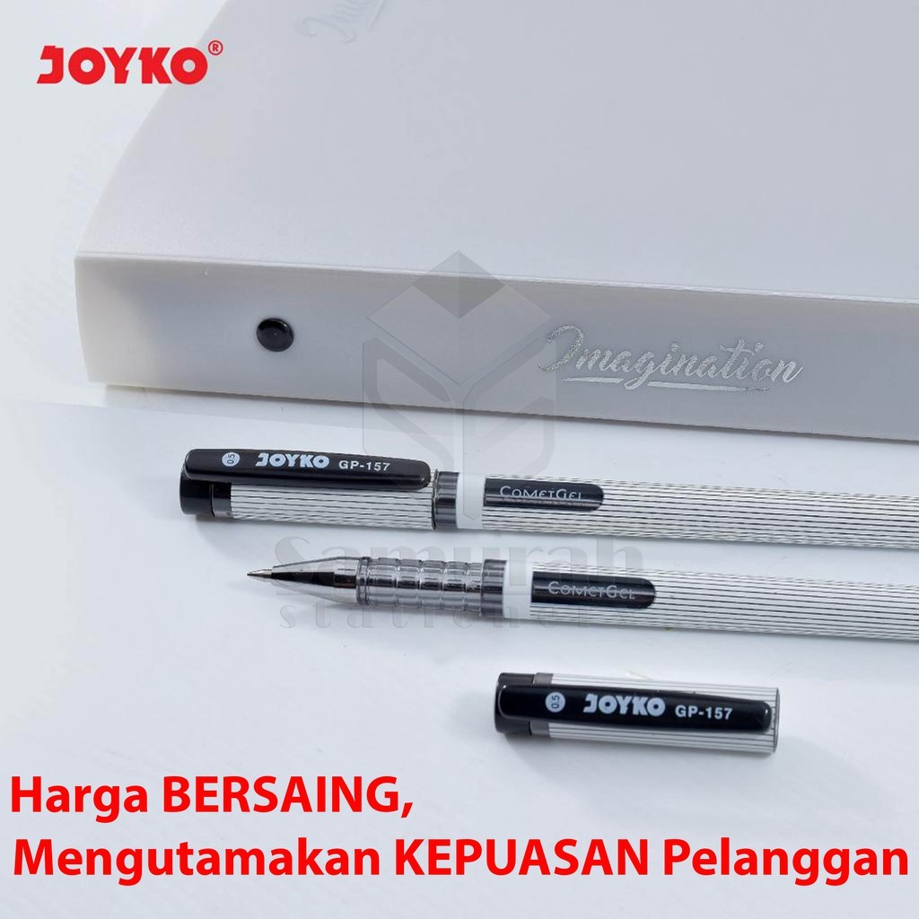 

Gel Pen Joyko Comet Gel GP 157 / GelPen JK GP-157 Hitam 0.5 mm Cabut