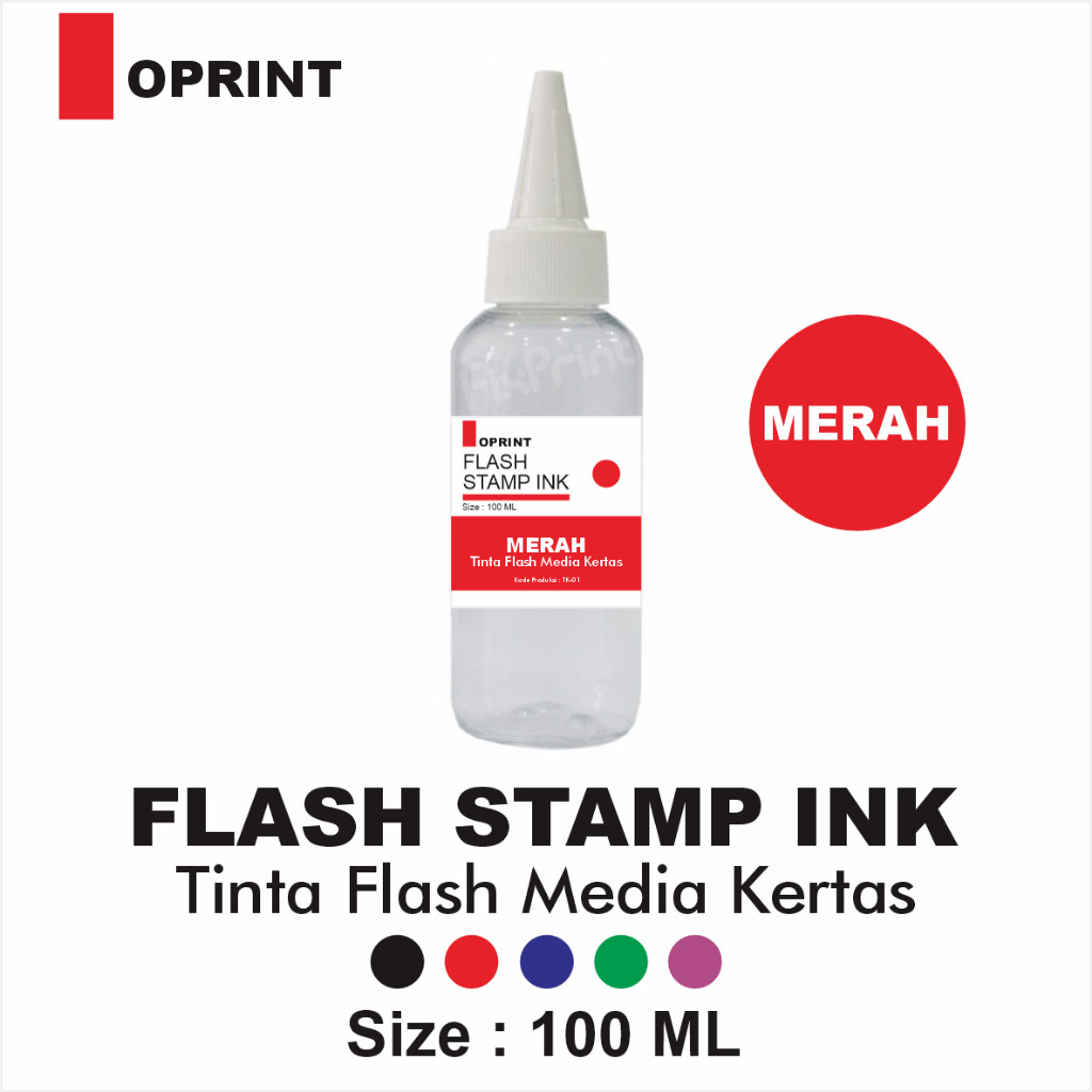 

Tinta Stempel Flash Media KERTAS Size 100 ml