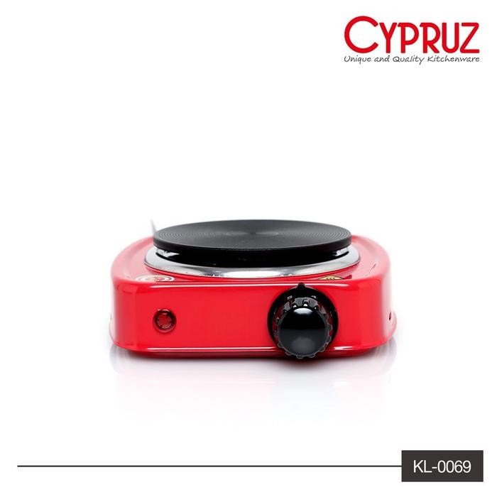 Cyprus Kl-0069 Kompor Listrik Mini - Merah #Gratisongkir