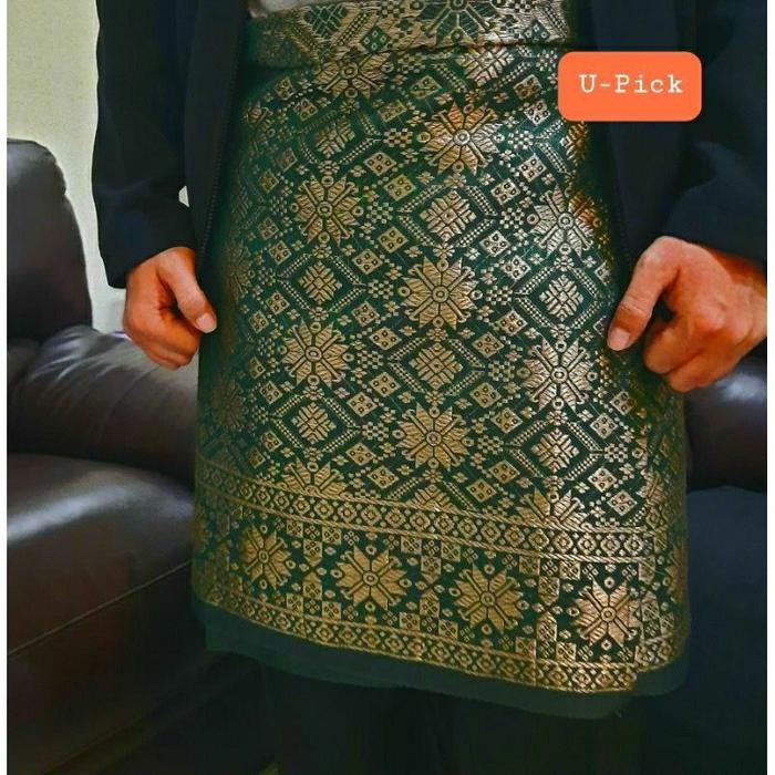Rumpak/Kain Sogket Pria Melayu Sarung Songket Seri Terbaru Songket Pria Melayu Kain