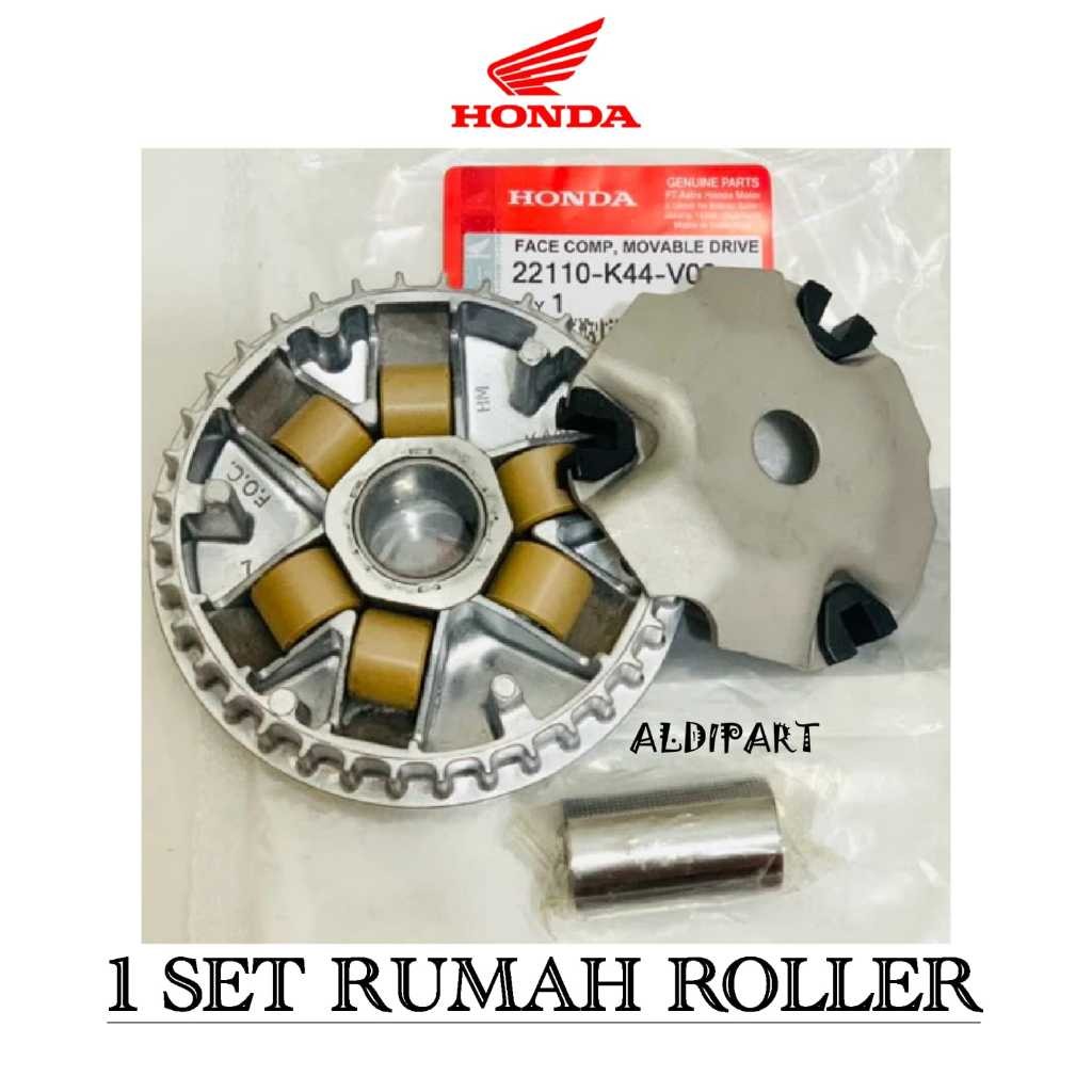 SATU PAKET RUMAH ROLLER SET DAN VANBELT V-BELT , BEAT FI, FI , VARIO 110 FI ,BEAT STREET
