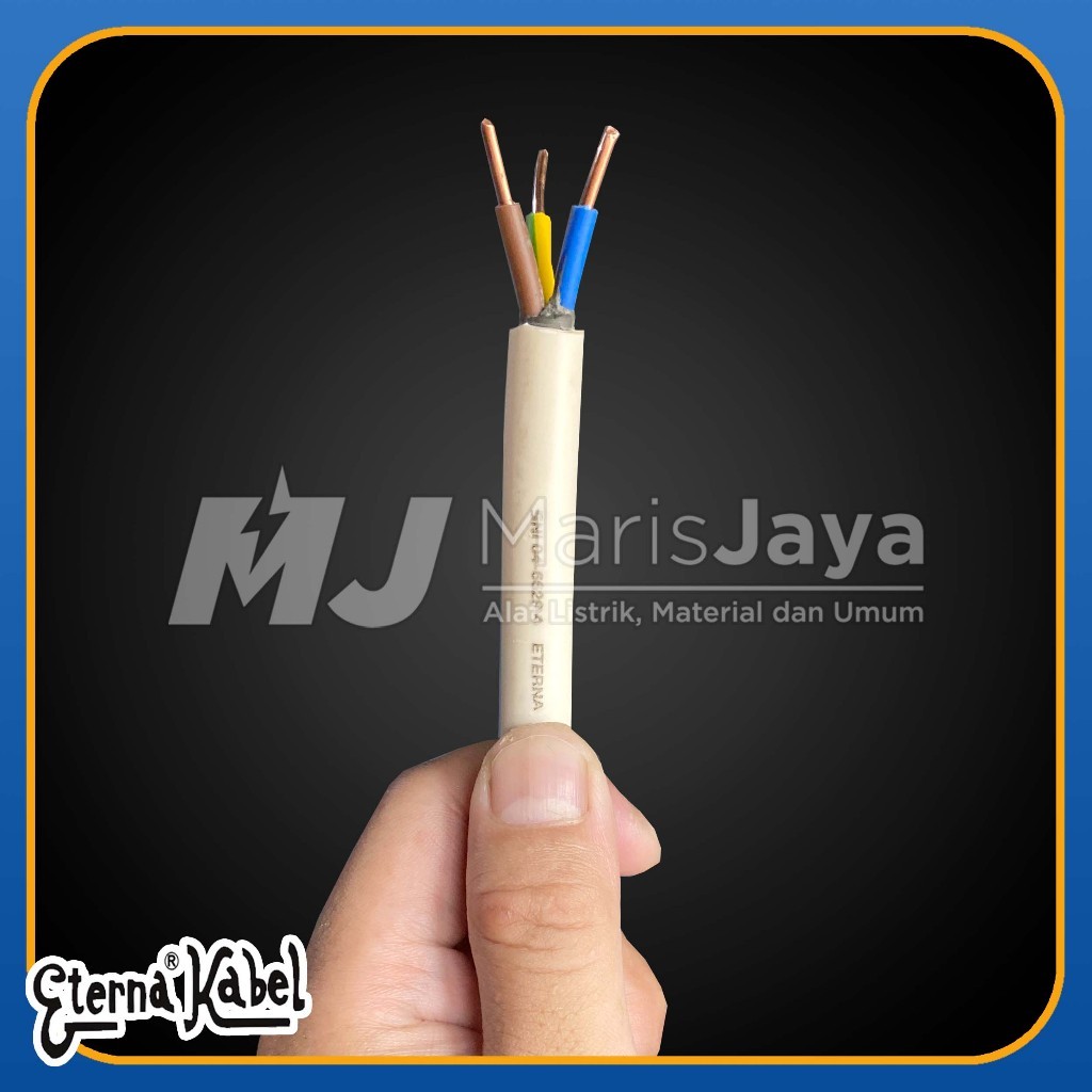 (PER METER) Kabel Tunggal ETERNA NYM 3x2,5 3x2.5 mm