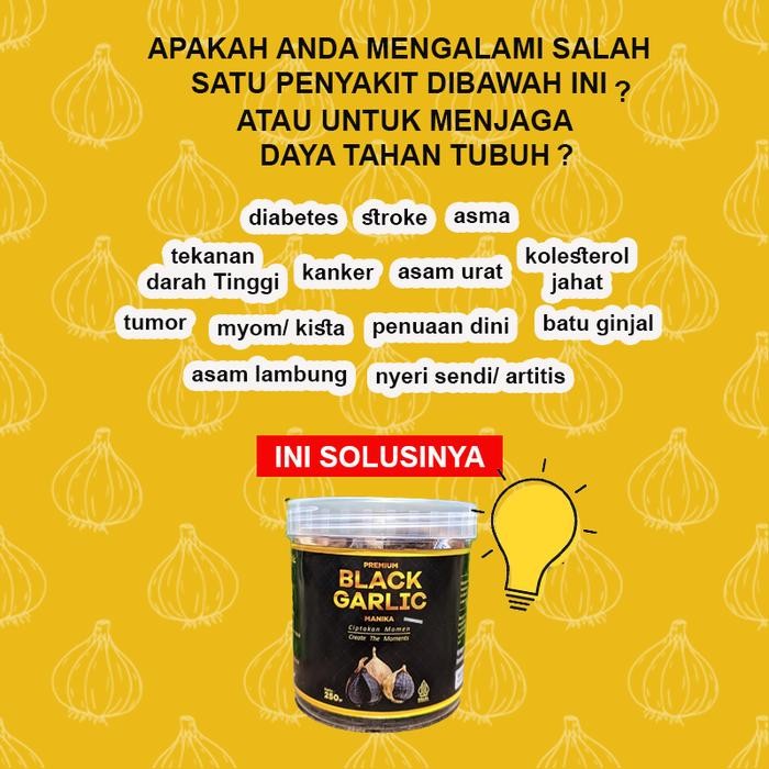 

G&C BLACK GARLIC TUNGGAL MANIKA 250G BAWANG HITAM LANANG KUALITAS PREMIUM