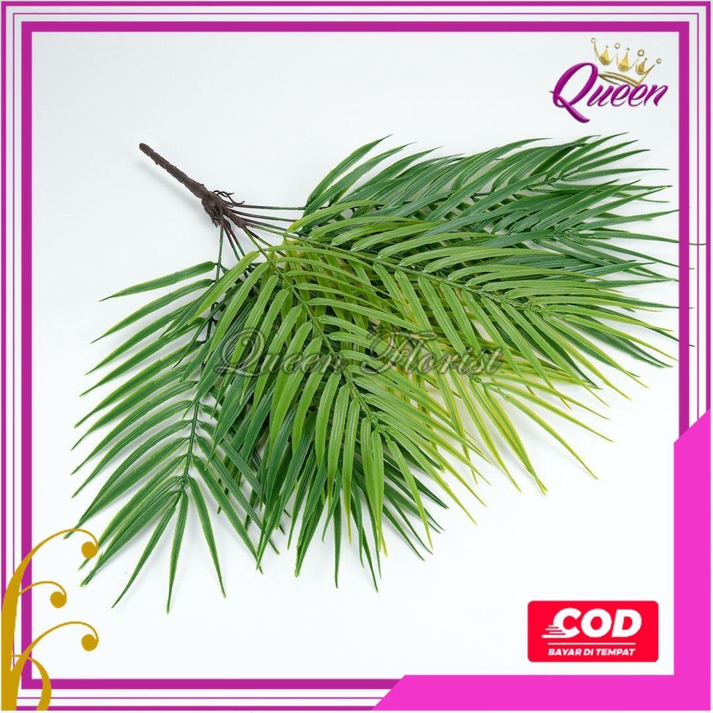 Daun Pakis Boston Gelombang Palem Duri Aa Artificial Cabang 9 Tanaman Tancap Daun Hias Palsu Plastik