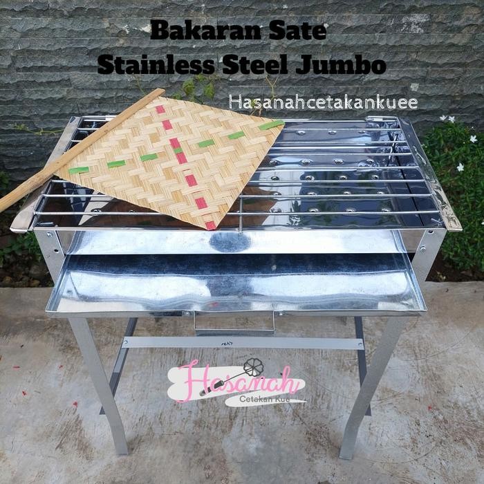 Bakaran Arang Sate / Panggangan Arang Stainless Ikan Bakar Jumbo