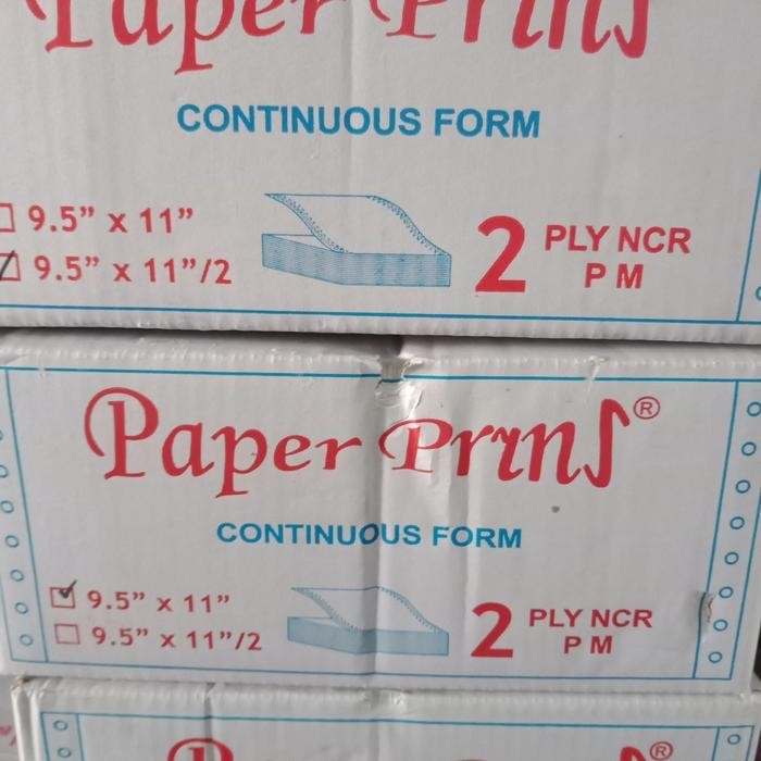 

Kertas Continuous Form 2 Ply Standar Atau 2 Ply Bagi 2