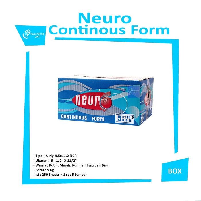 

Neuro Continous Form 91/2 X 11 5 Ply/2 ( K5/2 )