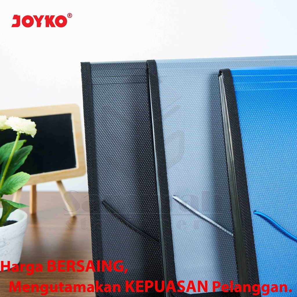 

Expanding File Joyko Ukuran Folio EF-2538 / Map Dompet Plastik Sekat Berkas Laporan F4 EF 2538