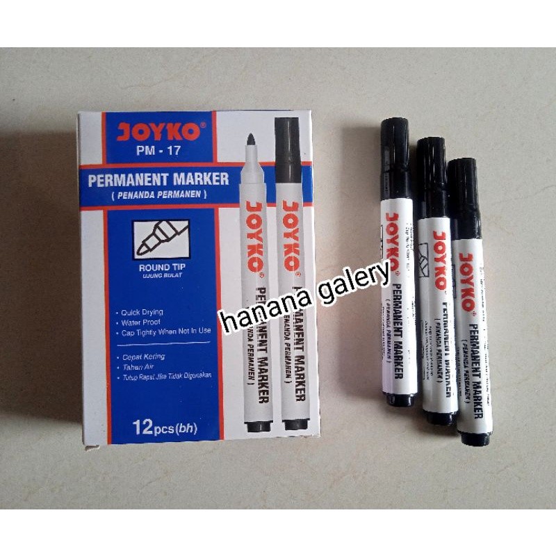 

Spidol Joyko permanent / Spidol Joyko White board (1 pack isi 12 pcs)