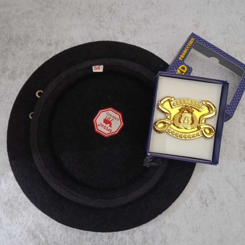 Baret SABHARA POLRI 1 SET / Baret SABHARA Merk Camel Spesial