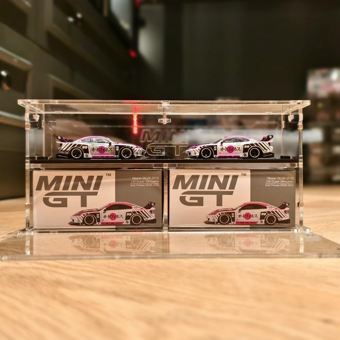 ni GT Akrilik diecast display box 1/64 - Double BOX