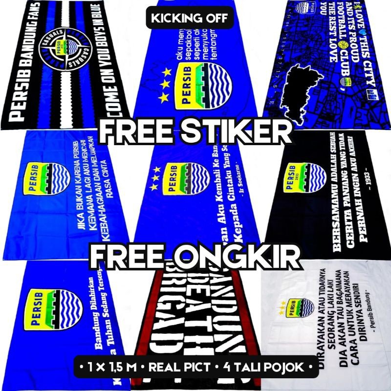 Bendera Flag Murah Persib Bandung Viking Bobotoh Casuals Ultras Ukuran Besar