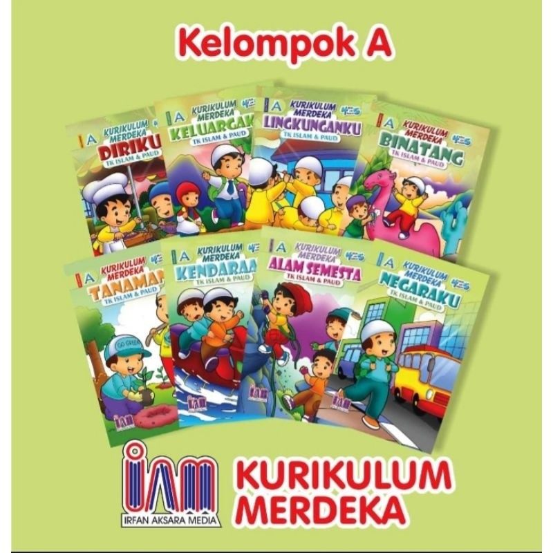 Buku Paket Kurikulum Merdeka (islam) TK.A &TK.B - "Free Buku Tabungan"