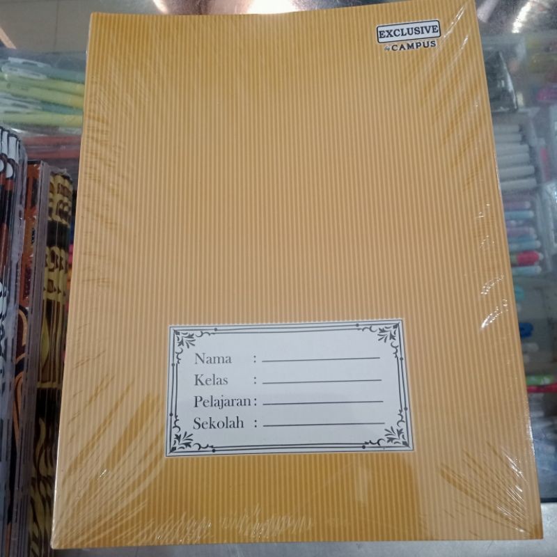 

BUKU TULIS CAMPUS KUARTO SAMPUL COKLAT 38 LEMBAR ISI 10 BUKU Kertas Peper.