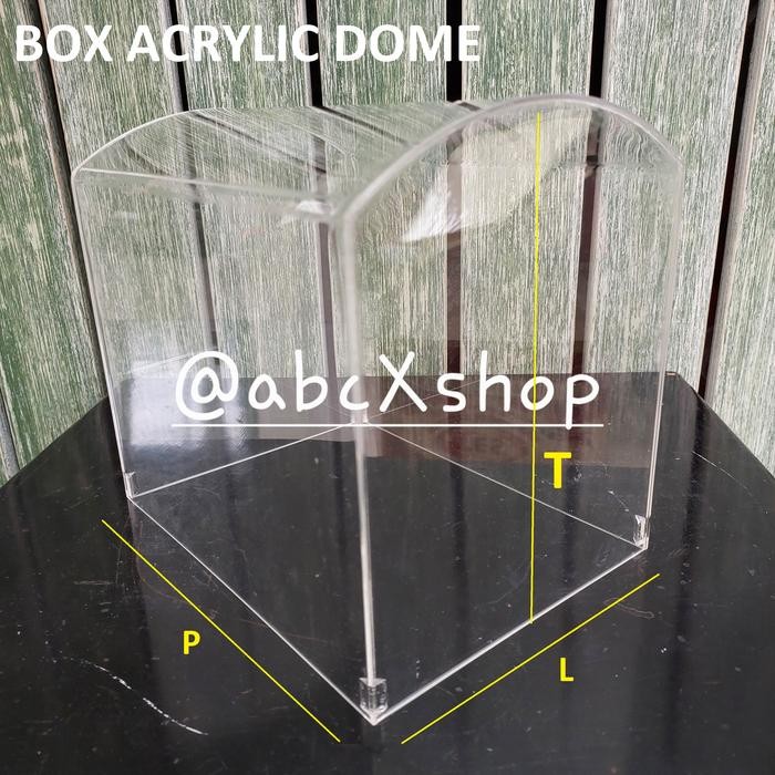 [Po-B] Nampan Box Akrilik Baki Hantaran Seserahan Sangjit - Aneka Size