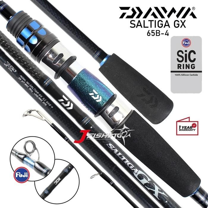 Joran DAIWA SALTIGA GX SJ 65B-4 65B-5 Bait Jigging OH One Piece Resmi