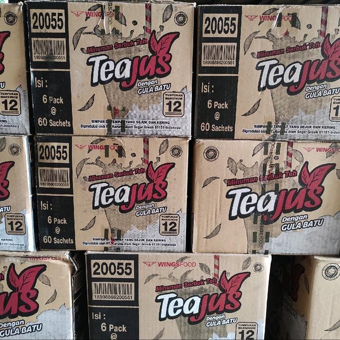 

Minuman Serbuk Teh Teajus Gula Batu / Apel / Melati / Madu per dus (360 pcs) Air Lemon Drink Instan
