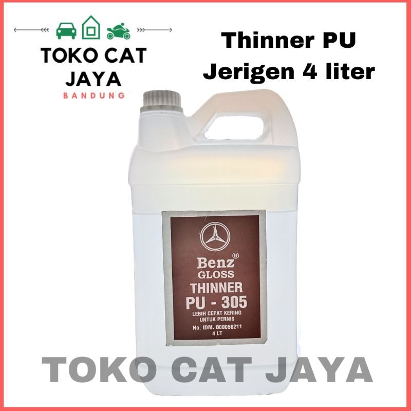 

Thinner Pu Benz Gloss 4 Liter / Pengencer Cat / Penghapus Cat / Tiner 305