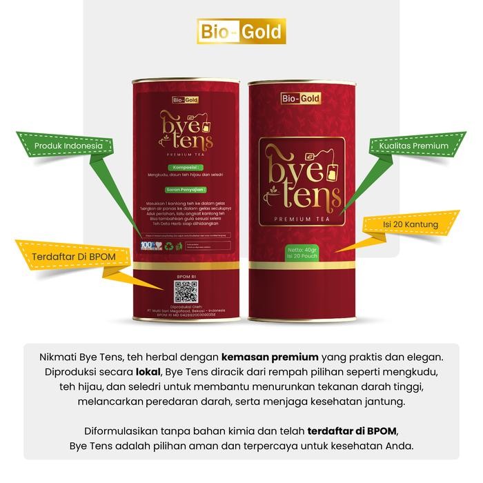 

BYE TENS BIO GOLD Premium Tea 20 Pouch Herbal Alami