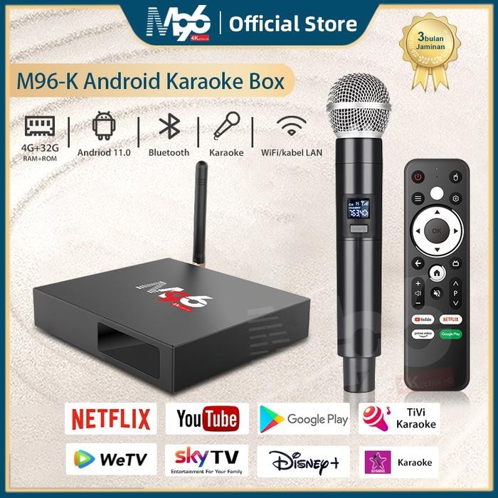 Tripsky M96 Tv Box Android Karaoke Stb Support Wireless Microphone Tv Box Bluetooth Jukebox