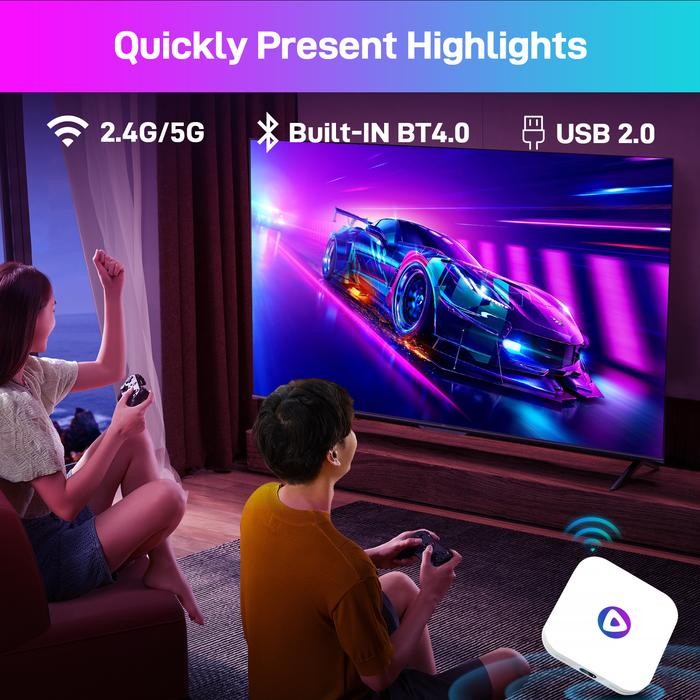 H96 Max M1 4/64GB Tv Box Android 13 Quad Core Rk3528 ARM Cortex-A53