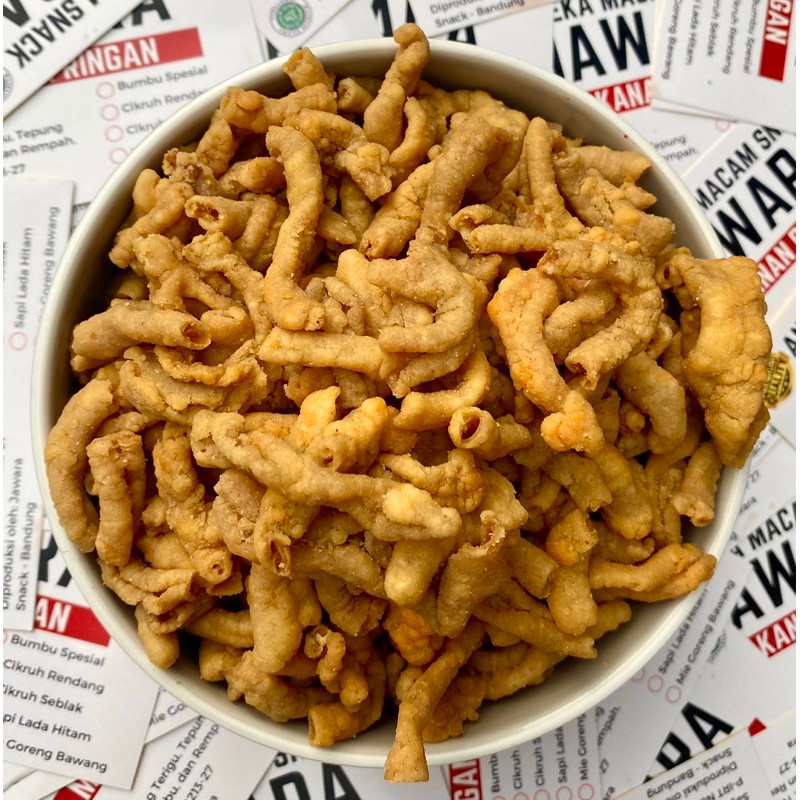 

WHYN!! KERIPIK USUS CRISPY JAWARA 500g Pedas Jeruk/Cikruh/Original Premium Viral Bandung Termurah