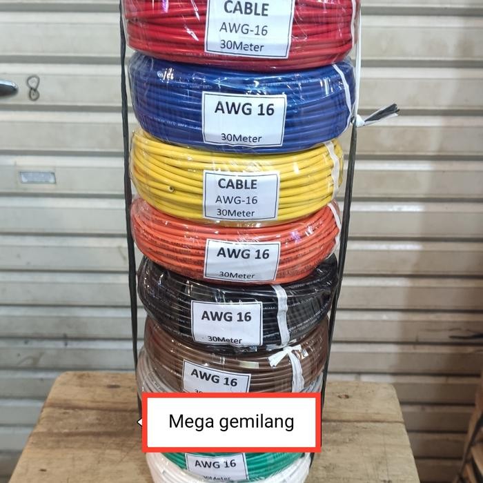 Kabel Awg 16 -1 Roll 30 Meter