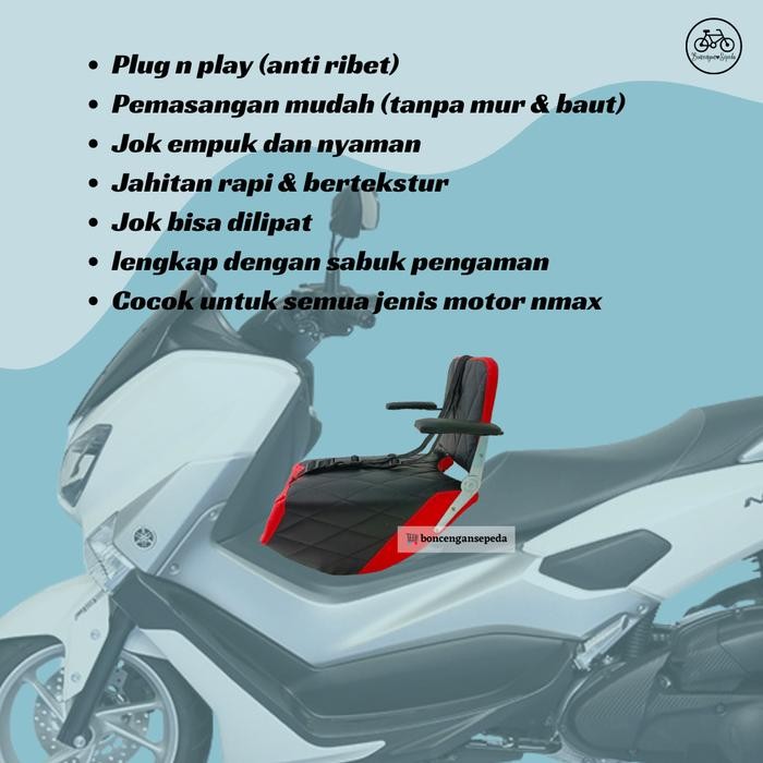 New Jok Boncengan Anak Motor All Nmax / Kursi Boncengan Motor Nmax