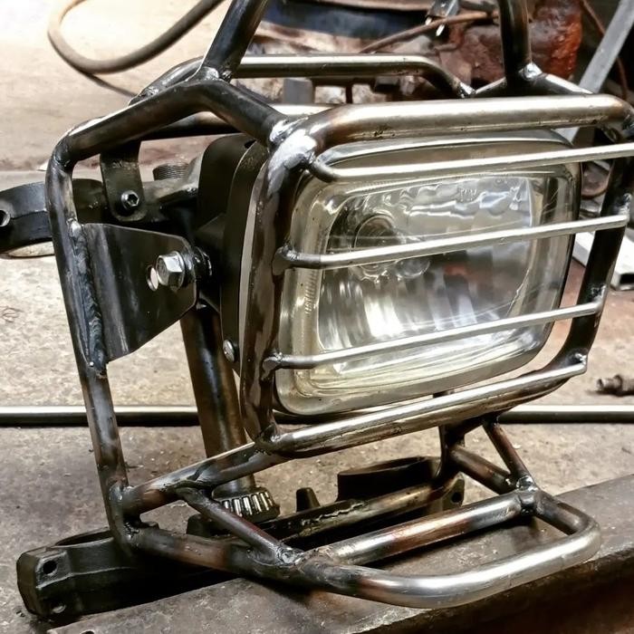 PREMIUM braket headlamp custom pnp lampu win old atau TS 125