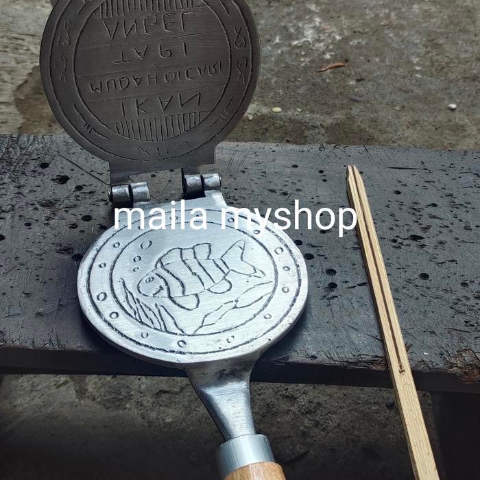 PREMIUM Cetakan eggroll mini 12cm motif ikan sempe semprong gapit kapit sapit