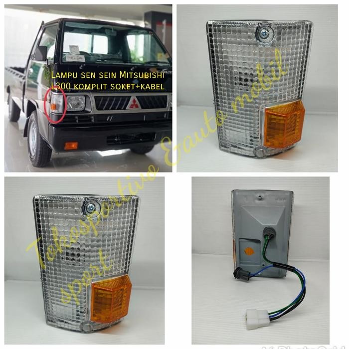 PREMIUM Lampu sen sein reting Assy Mitsubishi L300 l300 komplit soket+kabel