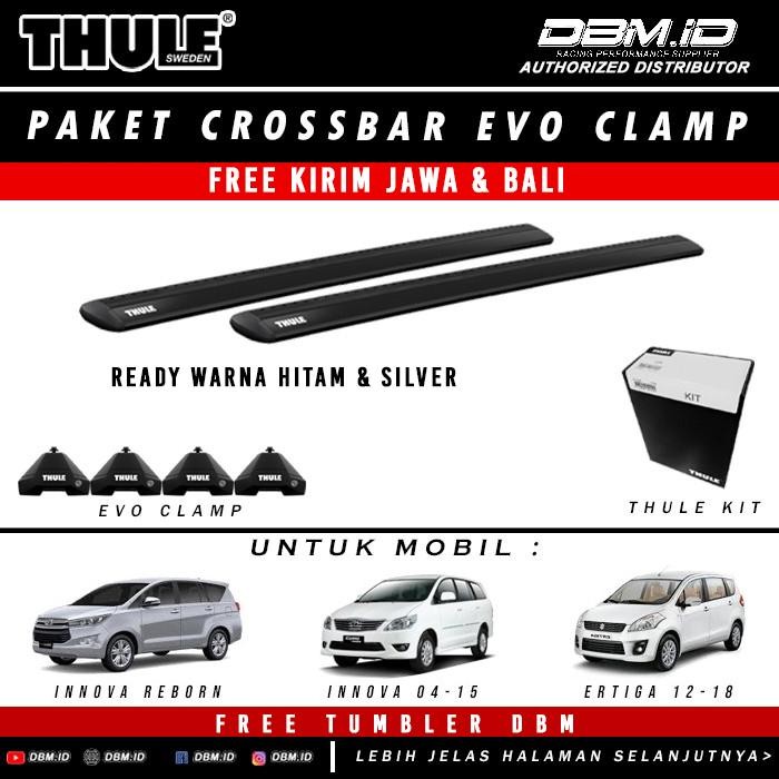 Thule Cross Bar Evo + Footpack + Kit For Innova Lama Reborn Ertiga Promo
