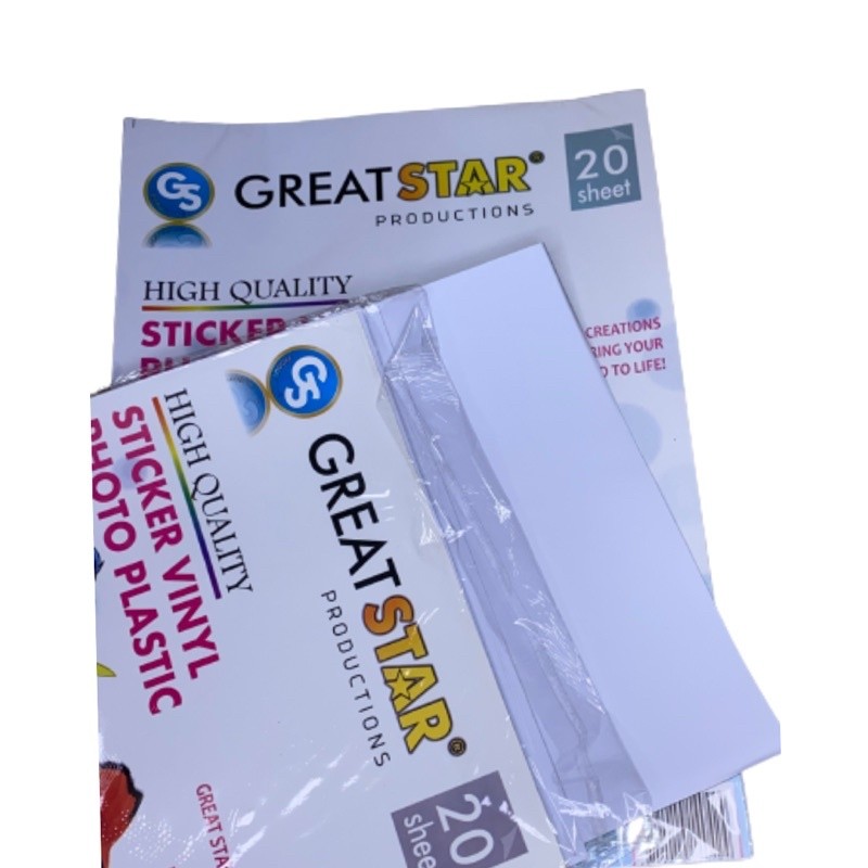 

Sticker Vinyl A4/20 Lembar (Polos)