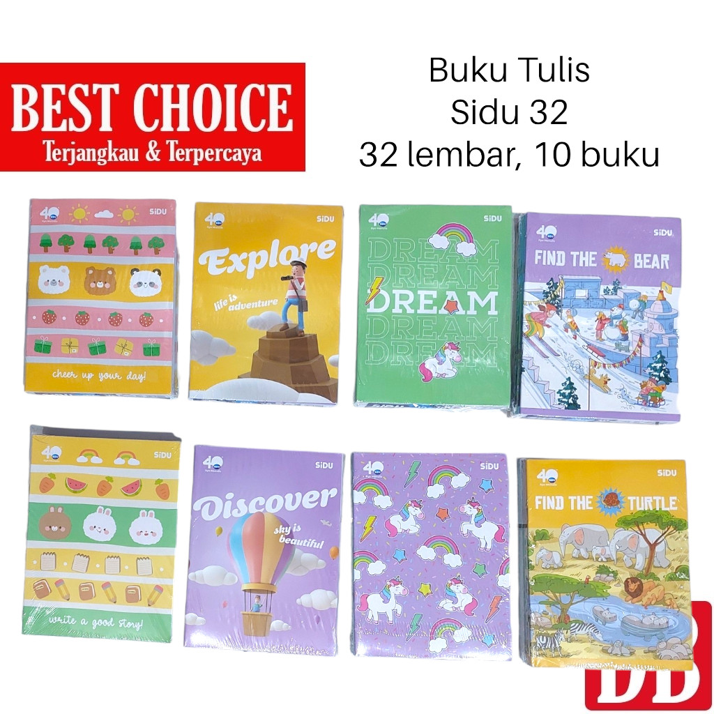 

Buku Tulis SIDU 32 Lembar (10 Pcs)