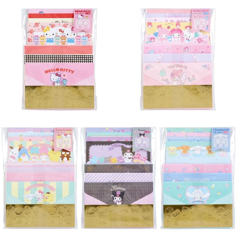 

Surat Menyurat Letter Set Amplop Angpao Motif Lucu Karakter Kartun Sanrio Hello Kitty Cinnamoroll My
